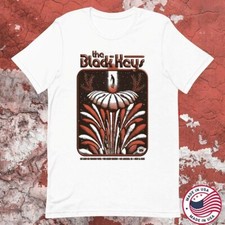 The Black Keys No Rain No Flowers Tour Cotton White All Size Shirt UR337