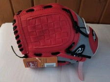 Rawlings 10" Lefty PL10SS Players Series Tee Ball Glove- Red New w/Tags