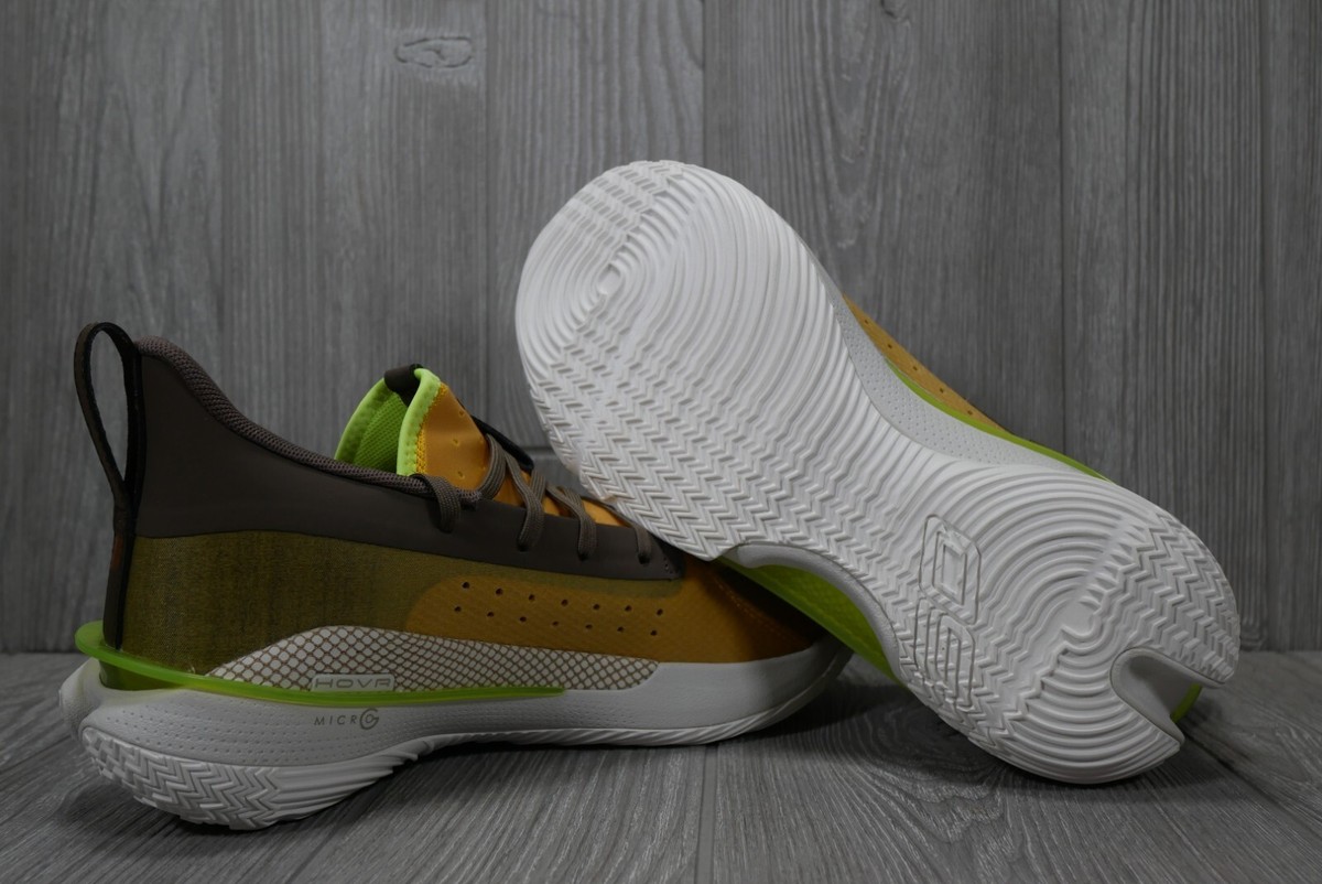 Under Armour Stephen Curry 7 Zeppelin Yellow Basketball Shoes - New Condition Under Armour Curry 7 Zeppelin Yellow Mens 7.5 Womens 9  main image 3
