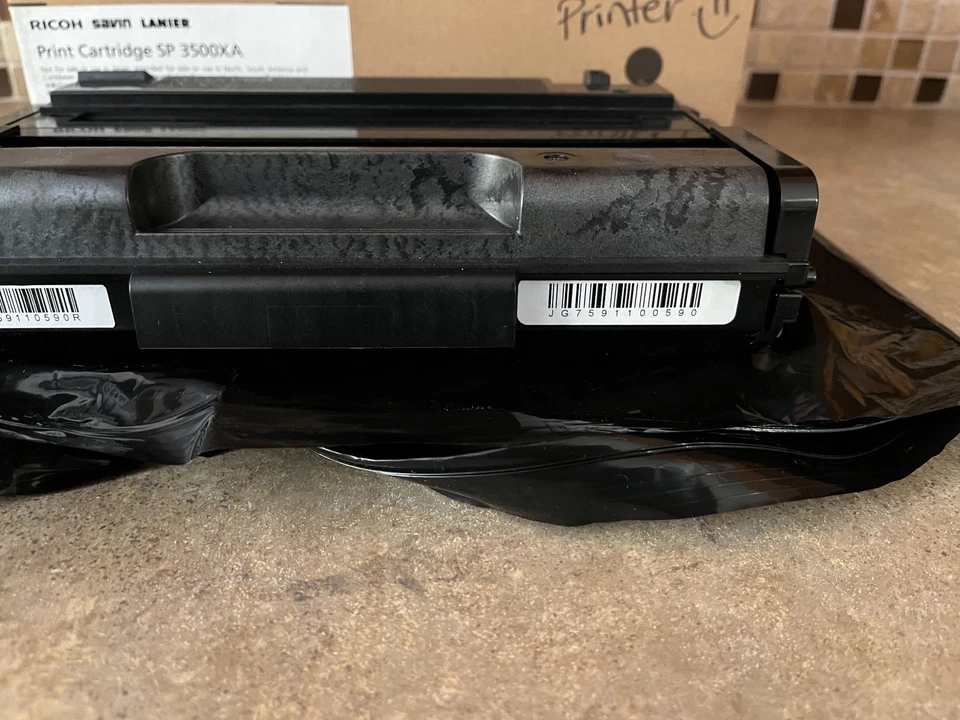 CARTUCHO DE IMPRESSÃO GENUÍNO RICOH SAVIN LANIER SP 3500XA PRETO 406989 ET-10 - Imagem 4 de 4