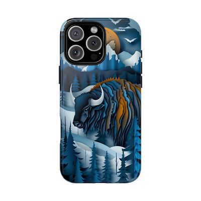 Blue Buffalo Paper Winter | Custom Phone Case for iPhone/Galaxy/Pixel