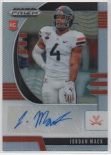 2020 Panini Prizm Draft Picks Silver Auto Jordan Mack Rookie Auto PANTHERS