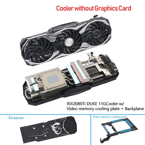 For MSI RTX2070 2080 2080Ti DUKE OC 8G 11G Graphics Video Card Cooler w/fan - 第 10/24 張圖片