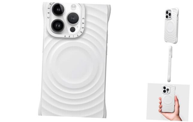 Ripple Case [ 2X Military Grade Drop Tested/Wave iPhone 13 Pro White