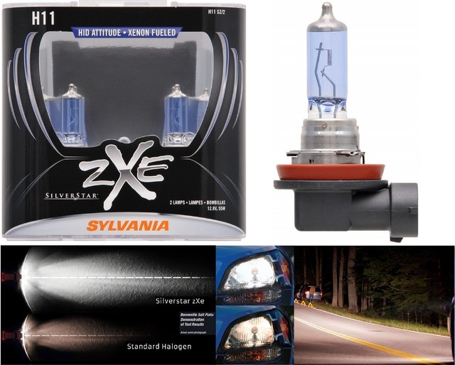 Sylvania Silverstar ZXE H11 55W Two Bulbs Head Light Low Beam Plug Play Halogen eBay