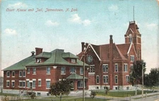 c1910 Court House And Jail Jamestown North Dakota ND P398