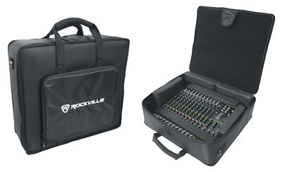 Rockville Semi-Hard Mixer Bag w/6 Padded Dividers Fits Novation Impulse 25
