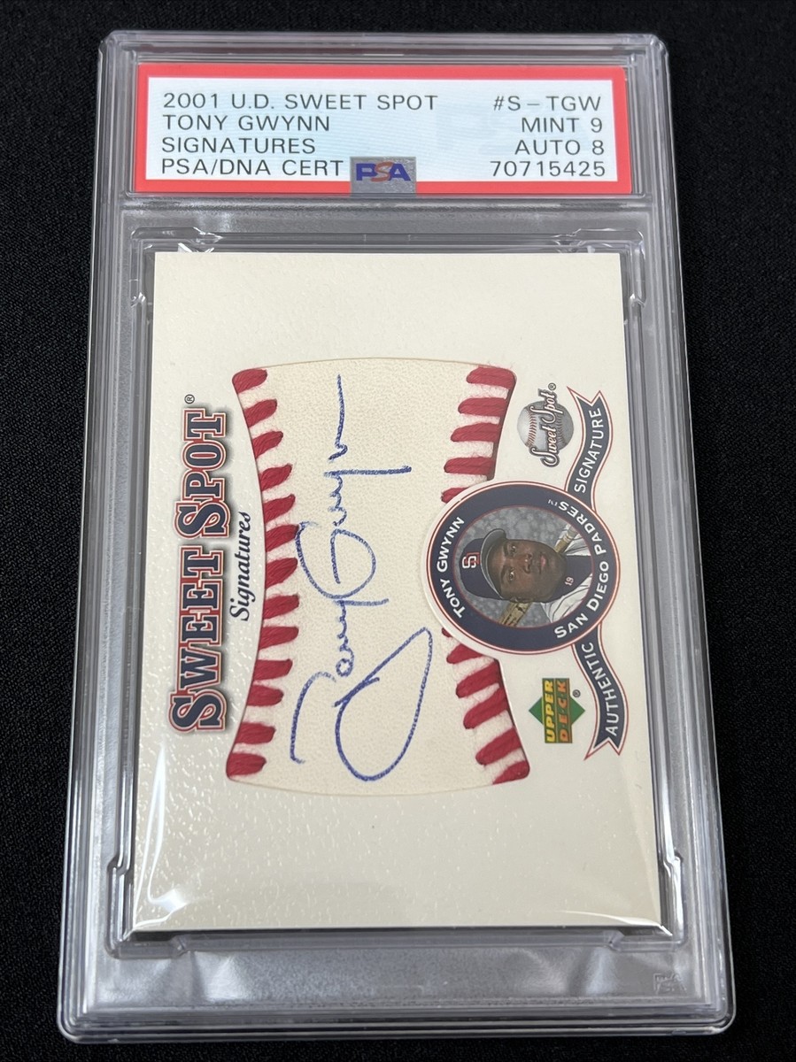 2001 Upper Deck Sweet Spot - Signatures Tony Gwynn #S-TGW (AU) for
