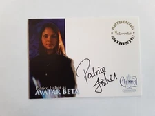Charmed Conversations Patrice Fisher As Avatar Beta autograph card A8