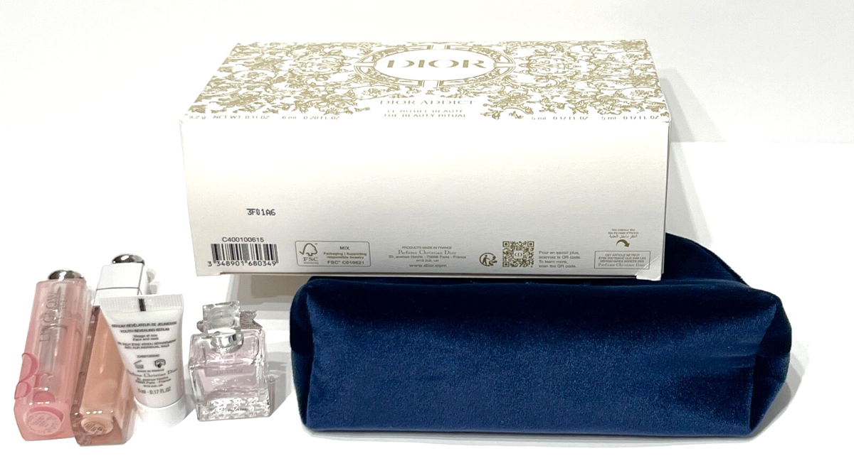 DIOR The Beauty Ritual SET - 5 Limited Edition NAVY BLUE VELVET