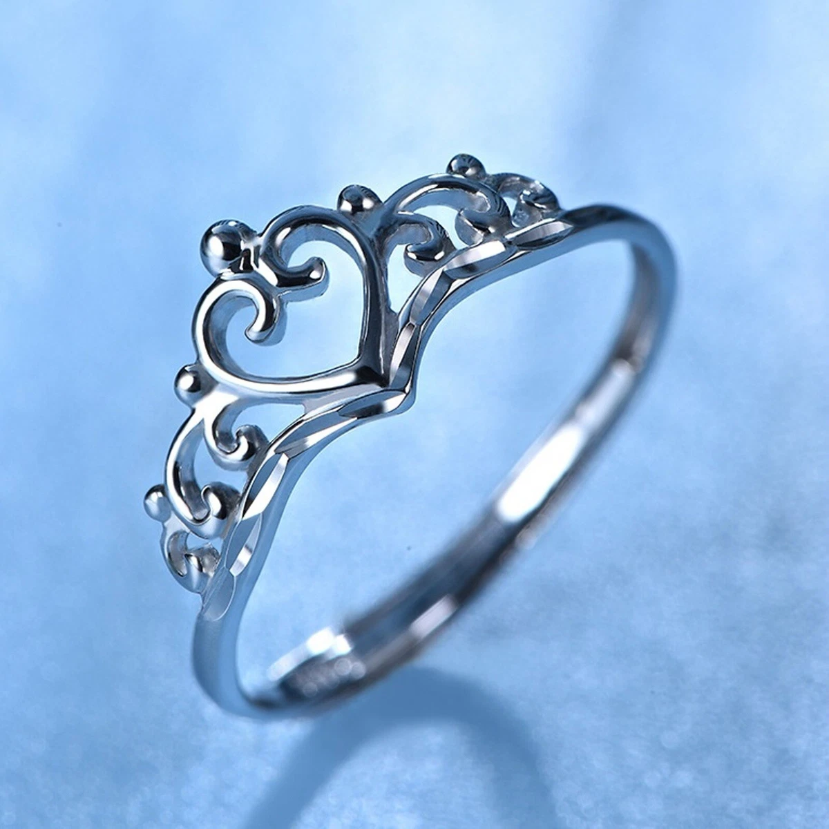 PT950 Pure Platinum 950 Band Women Gift Lucky Unique Princess