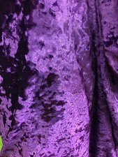 Purple Crushed Stretch Ice Velvet clothing dress Spandex 4-way stretch Fabric