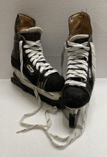 Bauer Supreme Custom 100 Super Steel Hockey Skates W/Guards Size 5 - Black