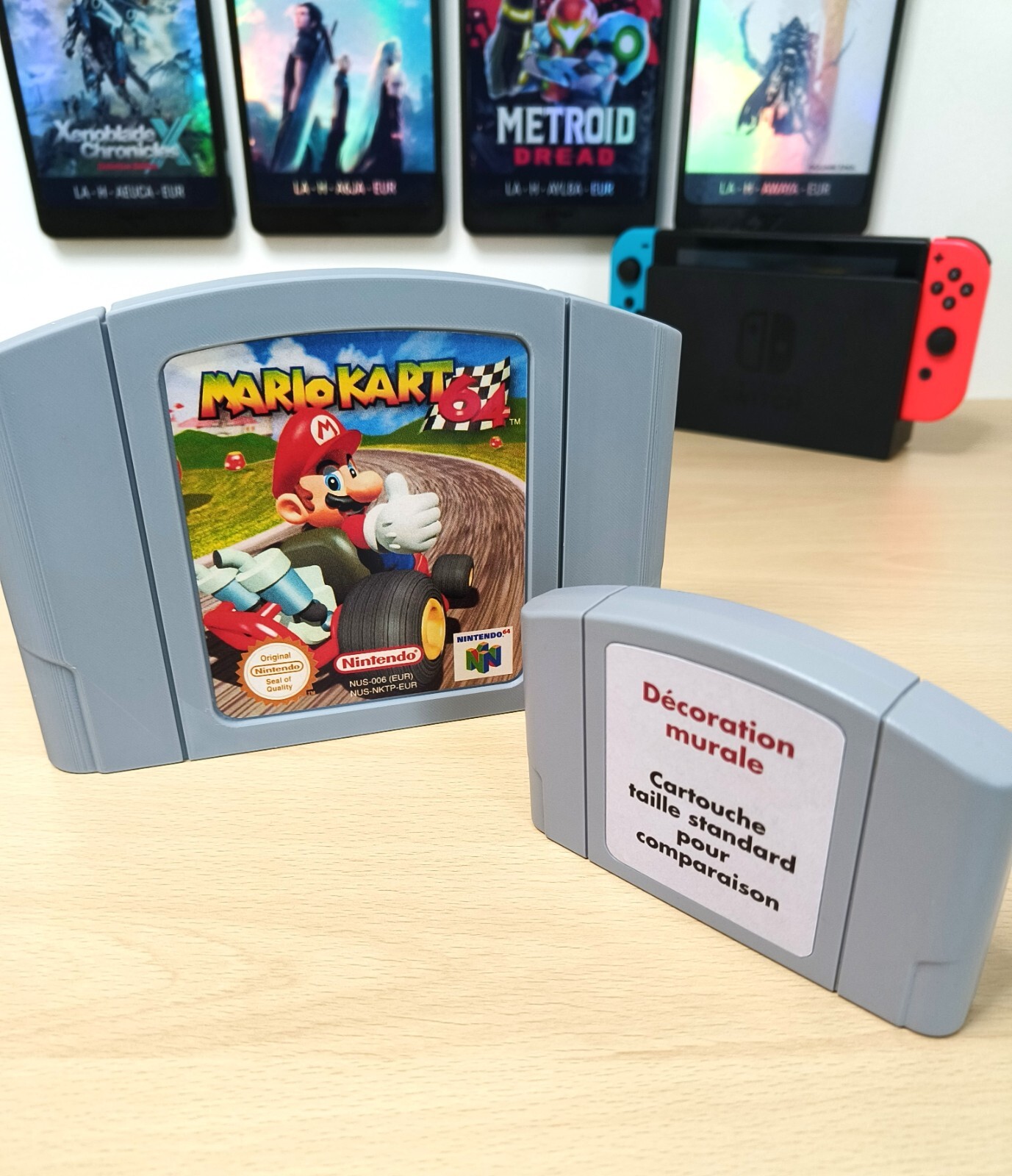 Décoration Murale cartouche Géante N64 Nintendo 64 Mario Kart 64