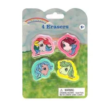 My Little Pony Vintage Style Erasers Inkology Brand New Sealed