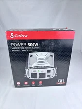 Cobra POWER 500W Power Inverter, Portable – 500-Watt Car Charger, 2 Grounded AC