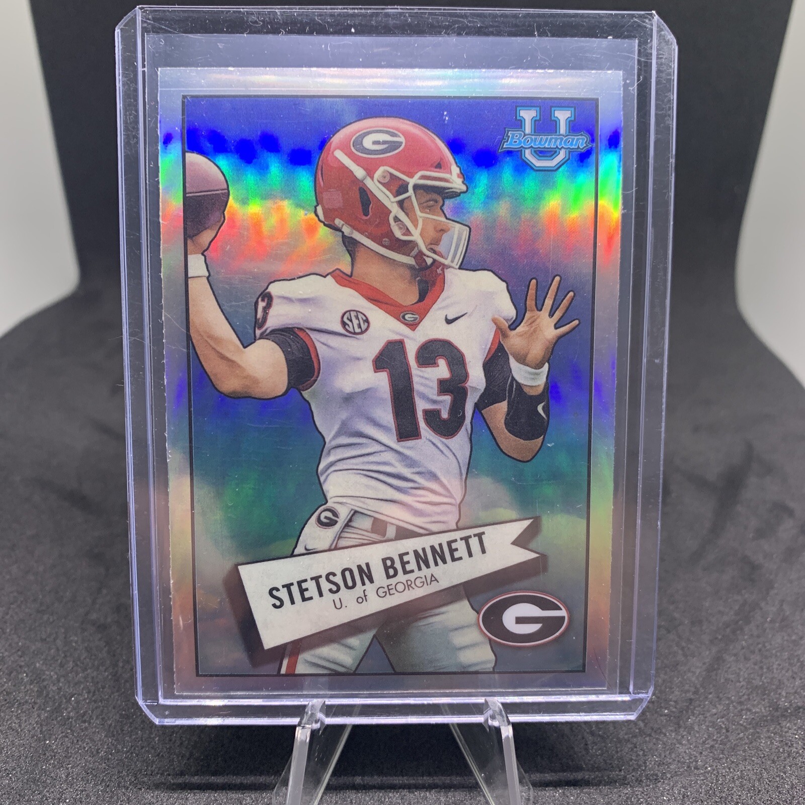 2022 Bowman Chrome University 1952 Bowman Refractor Stetson Bennett RC Bulldogs