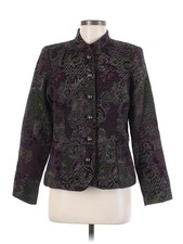 Christopher & Banks Women Purple Blazer M
