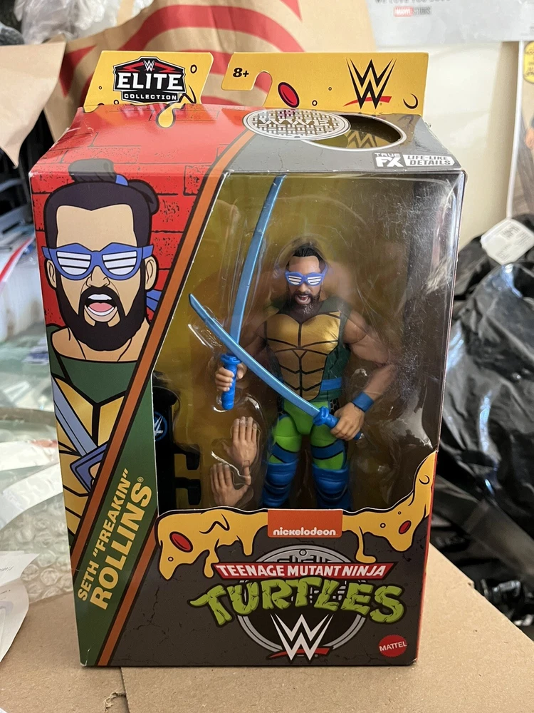 Seth Rollins /Leonardo Mattel WWE X TMNT ELITE COLLECTION Action Figure