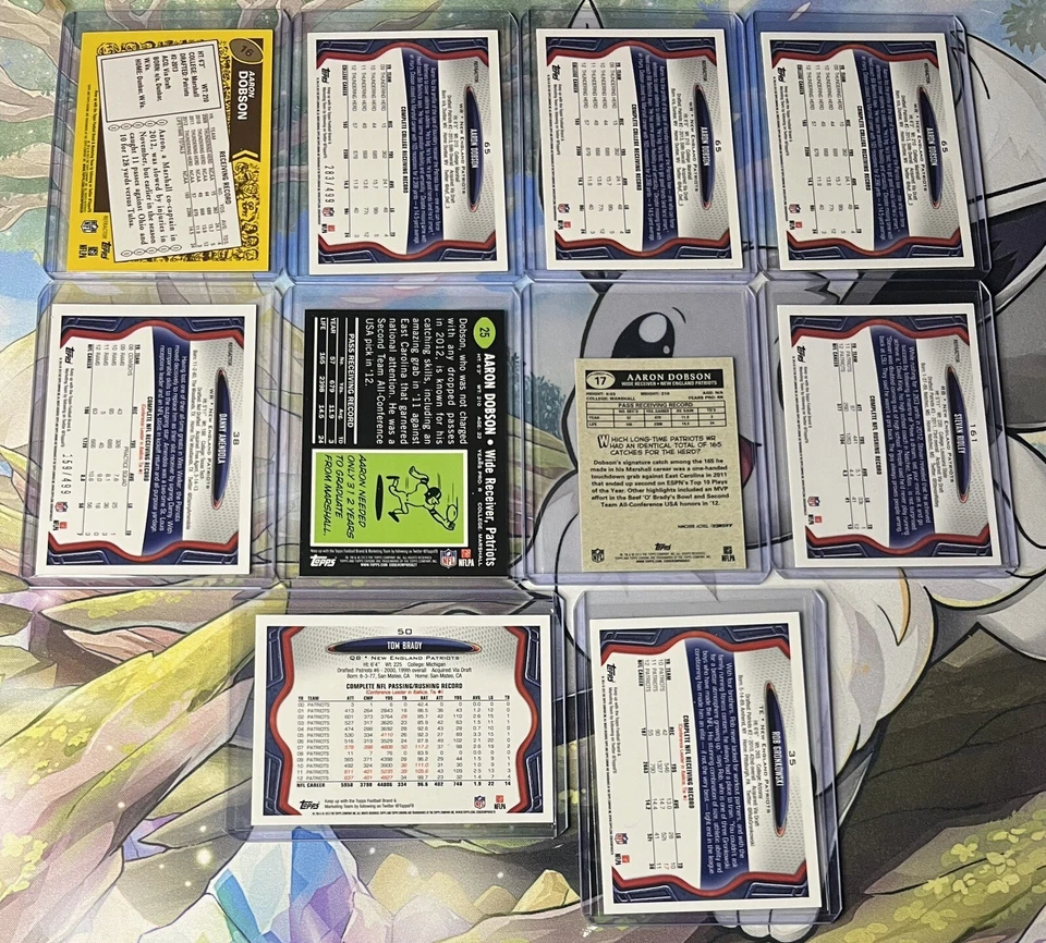 2013 Topps Chrome Patriots Lot Tom Brady Rob Gronkowski & More Gold Camo Refract - Image 2 of 2