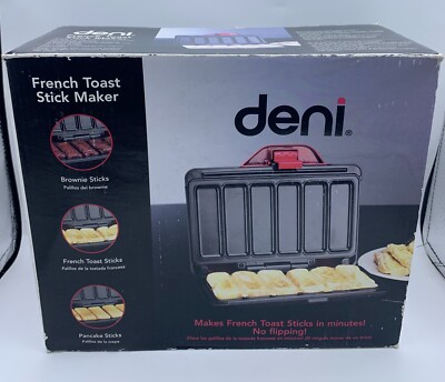 Deni French Toast Stick Maker Red New Open Box
