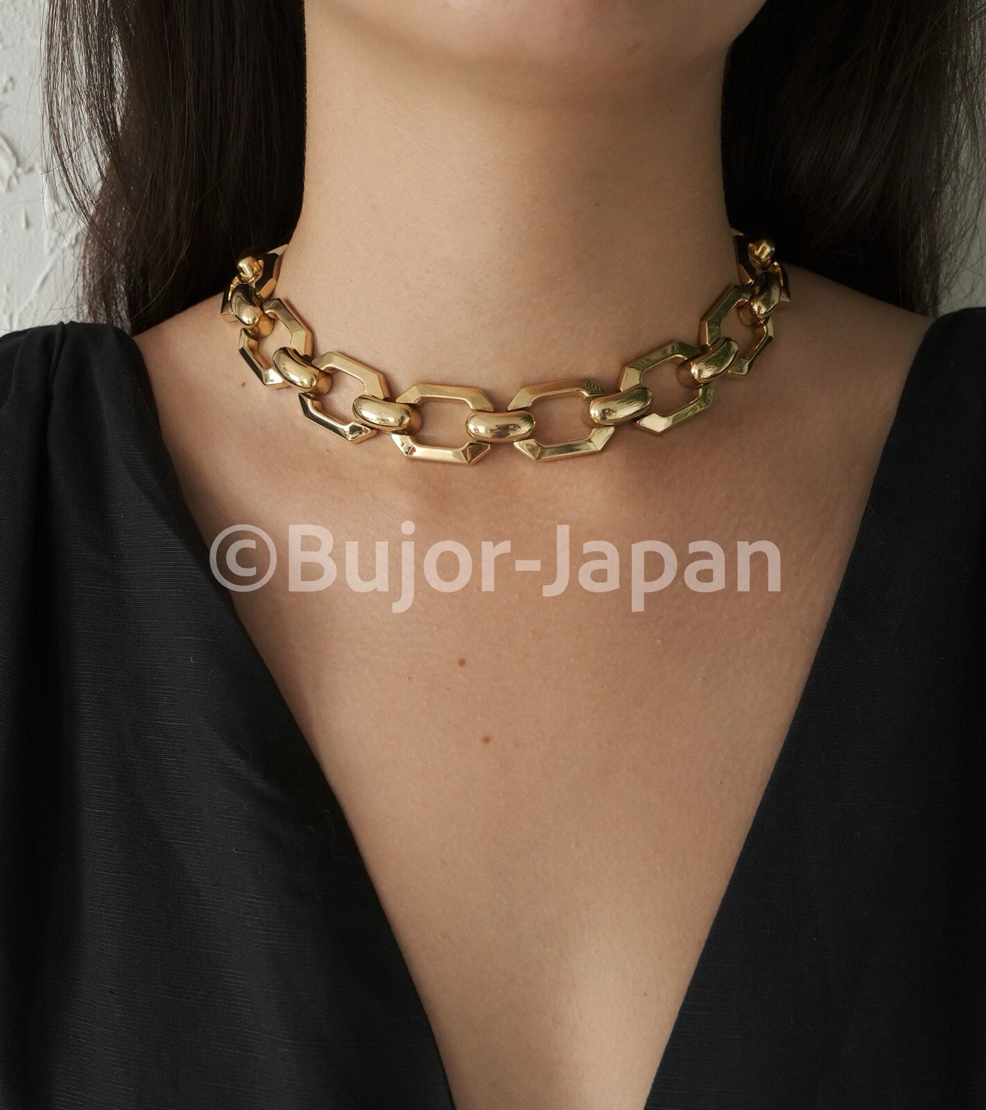 COLLANA CHOKER CATENA VINTAGE CHRISTIAN DIOR GERMANY TONO ORO