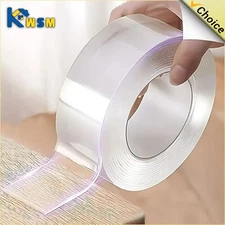 17FT Nano Tape Double Sided Heavy Duty Reusable Adhesive Stick Transparent Tape
