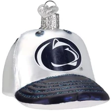 Old World Christmas Glass Ornament, Penn State Baseball Cap (With OWC Gift Box)