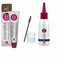 Berrywell Augenblick Eyebrow & Eyelash Dye 4 pc Kit With Developer[Choose Color]