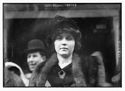 Mrs. Allan Story and lawyer, Wm. Sullivan c1900 Large Old Photo