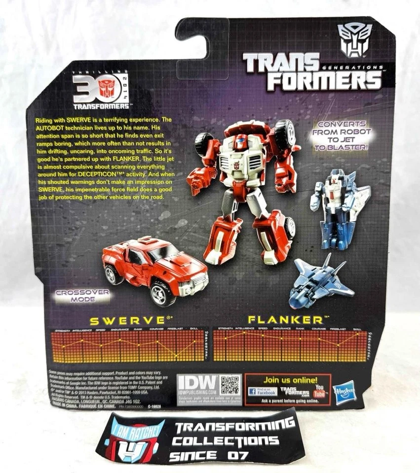 Transformers Generations 30th Legends Class Swerve and Flanker MOSC - Image 2 of 2
