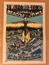 Trey Anastasio SIGNED Beacon Jams #/500 Variant Color Pollock Poster 2020 phish