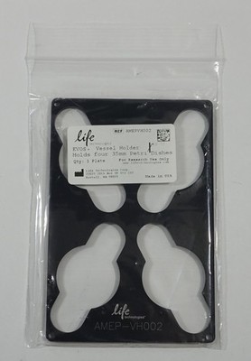 THERMO Life Vessel Holder For EVOS XL Core: 4x 35-mm Petri dishes PN: AMEPVH002