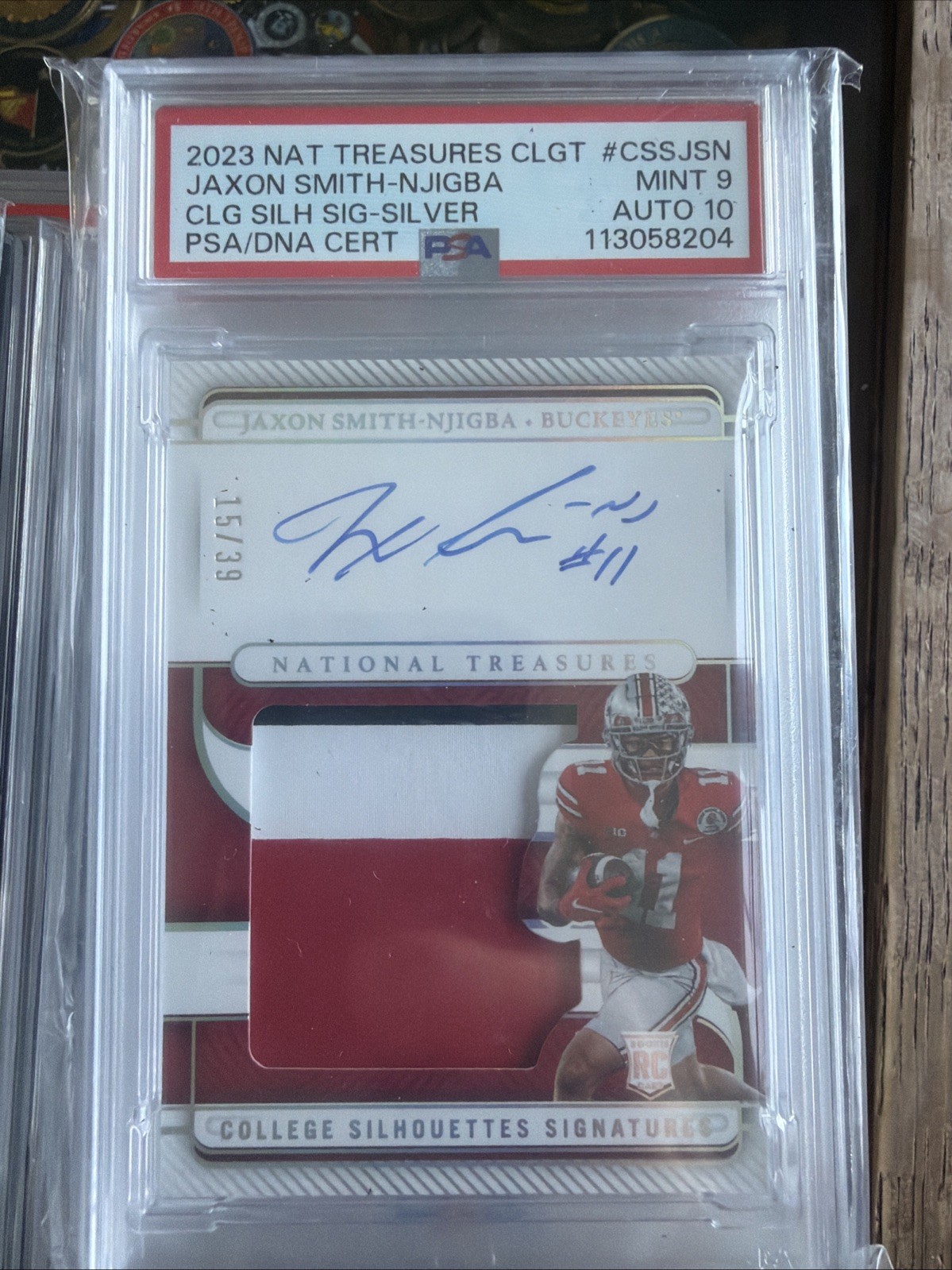 2023 Jaxon Smith-Njigba National Treasures RPA psa 9/10 Auto RC Rookie OSU Bucks
