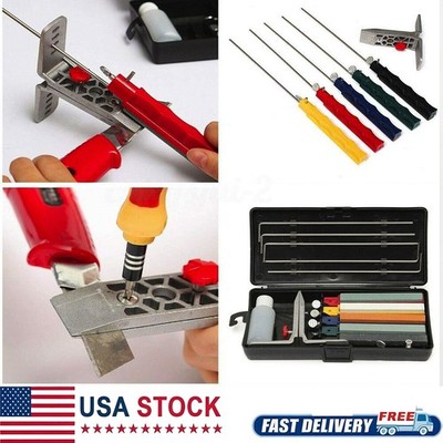 For Lansky Deluxe Tool Knife Sharpener Deluxe 5-WhetstonesSet Sharpening System 
