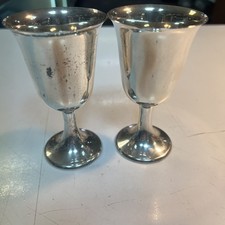 Set of 2   Gotham  #571 4 3/4 IN. Sterling Silver Goblet