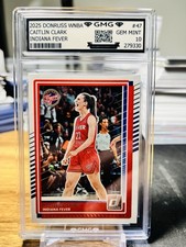 2025 Donruss WNBA Caitlin Clark #47 GMG Graded 10 Gem Mint 💎 Fever