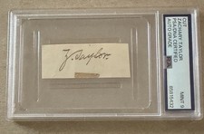 Zachary Taylor Cut Signature - President - PSA Graded Mint 9 Autograph
