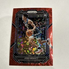 2022-23 Panini Prizm Red Fast Break #94/100 Josh Minott Rookie RC. Celtics