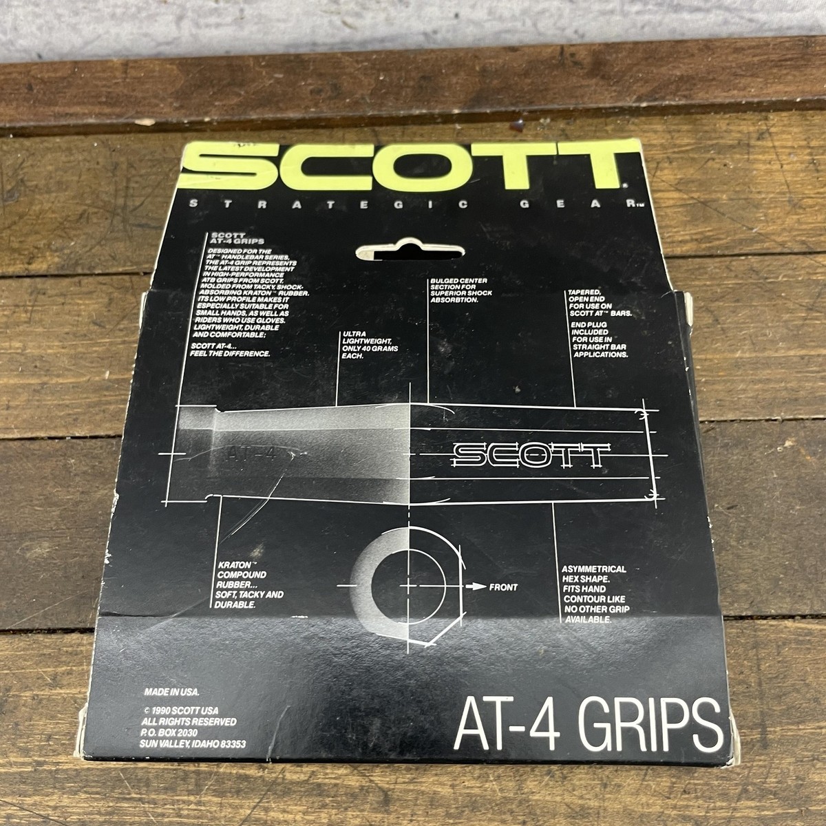 Vintage Scott AT-4 Grips USA Bike Handlebar Strategic Gear New NOS