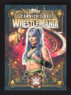 Candice LeRae 2026 Topps WWE WrestleMania Vegas Exclusive Blue #/399 #WM-44