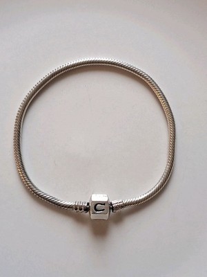 Chamilia Sterling Silber 925 Auster Schnappverschluss Schlange Bettelarmband 19cm