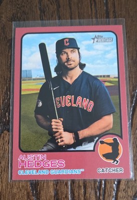 2022 Topps Heritage - High Number SP Austin Hedges #405 Mega Box  Red Border