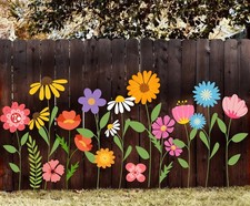 12Pcs Spring Large Stencils Reusable Floral Plastic Drawing Wildflower