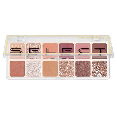 Swiss Beauty Select 12 Shades Eyeshadow PaletteMattes + Shimmers + Metallics 10g