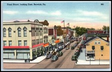Postcard Front Street, looking East, Berwick, Pa.MICKEY'SMICKEYSBK1 Y86