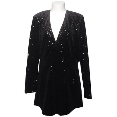 Zara, Kleid, Größe: XL, Schwarz/Silber, Sonstiges, Samt, Damen #RjF
