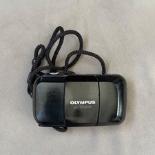Olympus Infinity Stylus AF35mm Film Camera 35mm f/3.5 Partially Tested Black