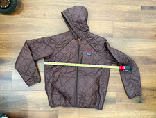 Patagonia Men's XL Brown Quilted Hooded Puffer Jacket