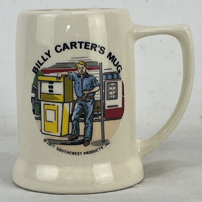 BILLY CARTER Mug 1977 Half Liter Beer Stein - Some Crazing